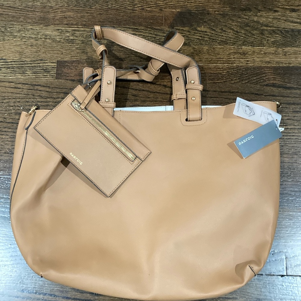 nwt tan Parfois bag